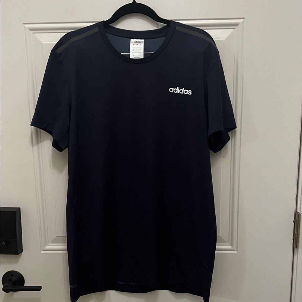 Adidas Men's Dark Blue Short Sleeve Tee